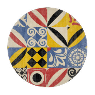 Planche À Découper Formes géométriques rétro : azulejos.
