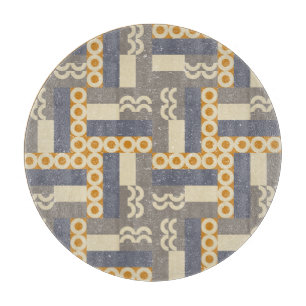 Planche À Découper Formes géométriques rétro, motif moderne
