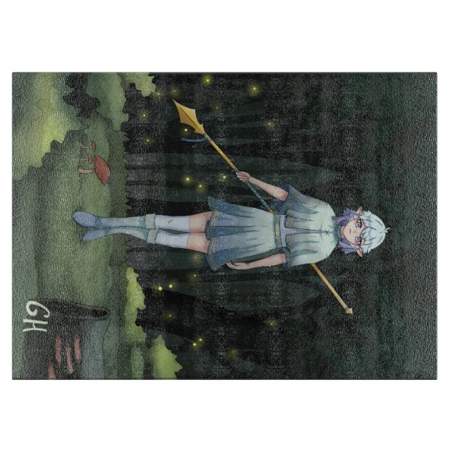 Planche À Découper Forrest Girl Anime, gameart (Devant)