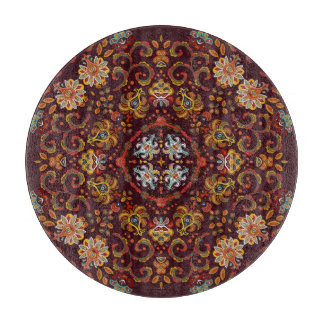 Planche À Découper Foulard à cou de soie, motif oriental