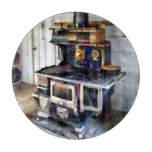 Planche À Découper Fourneau de charbon dans la cuisine