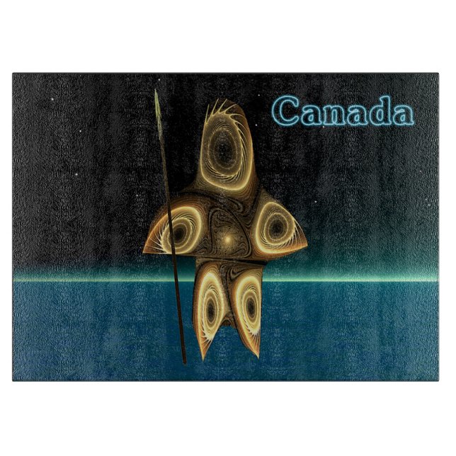 Planche À Découper Fractal Inuit Hunter (Devant)