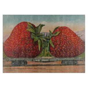 Planche À Découper Fraises Géant Antique Fruit Amusement