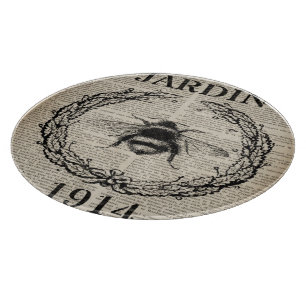 Planche À Découper francais botanique vintage queen bee