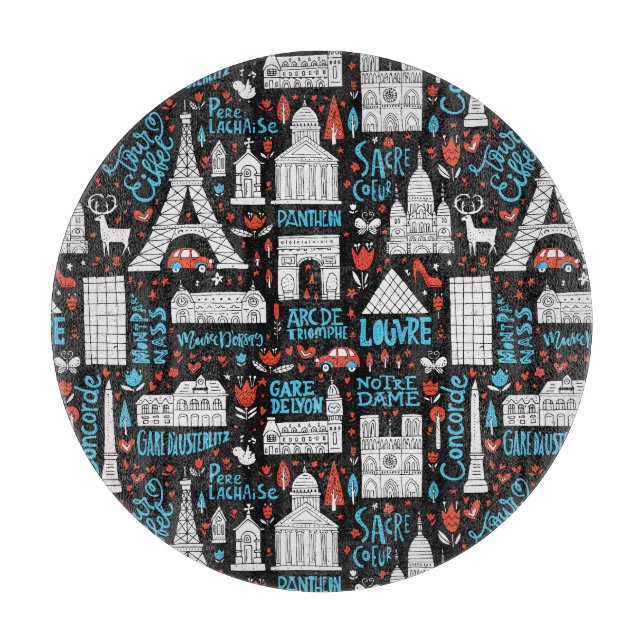 Planche À Découper France| Motif des symboles (Devant)