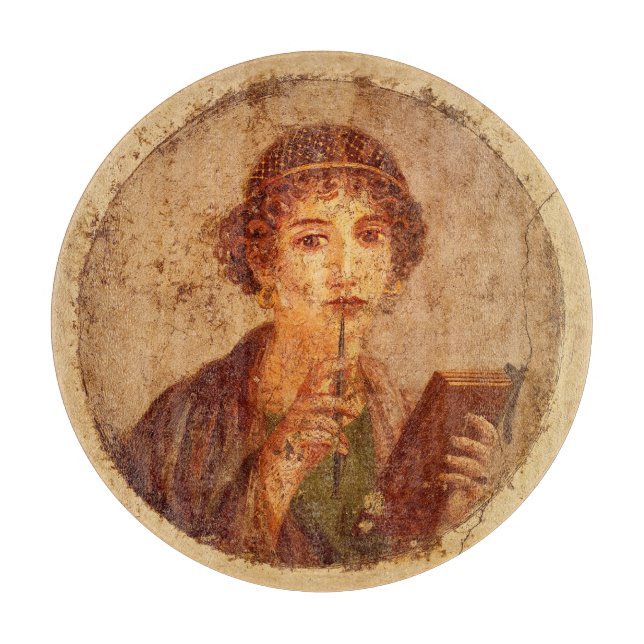 Planche À Découper Fresco of sappho in Pompeii (Devant)