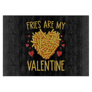 Planche À Découper Frites Sont Mon Valentin