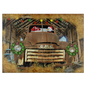 Planche À Découper Frosty's Vintage GMC Truck Christmas Run