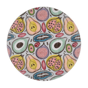 Planche À Découper Fruit Medley : Un Motif ininterrompu et dynamique