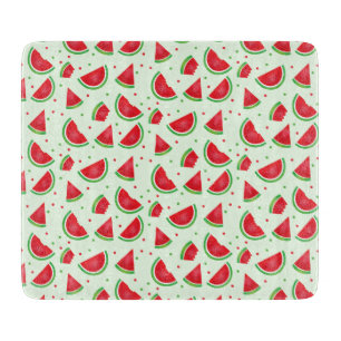 Planche À Découper Fruit Motif de pastèque Melon vert d'été
