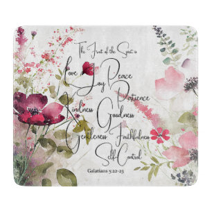 Planche À Découper Fruit of the Spirit floral rose