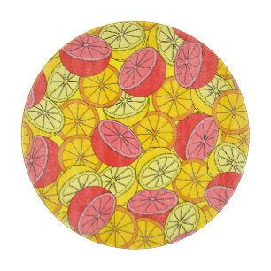 Planche À Découper Fruits d'agrumes Motif transparent
