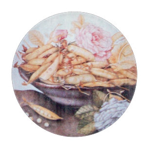 PLANCHE À DÉCOUPER FRUITS DE SAISON 6 - HARICOTS ET ROSES