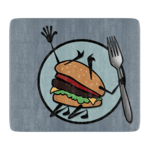 PLANCHE À DÉCOUPER FUNNY CHEESEBURGER CARRÉ CUTBOARD