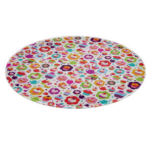 Planche À Découper Gâteau de tasse et pot mignons de thé