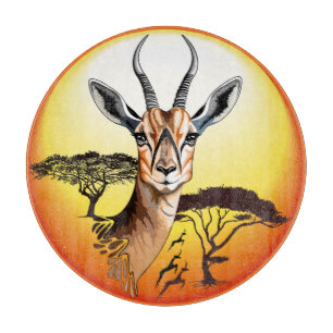 Planche À Découper Gazelle Antelope africaine animal sauvage