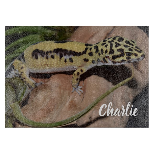 Planche À Découper Gecko jaune gras (Devant)