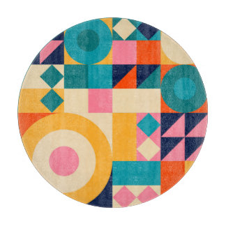 Planche À Découper Géométrie minimaliste : affiche d'illustration Vin