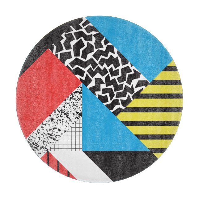 Planche À Découper Géométrie moderne : Style Abstrait sans couture (Devant)