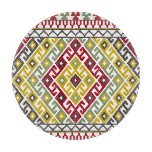 Planche À Découper Géométrie turque indienne : Carrelage Arrière - pl