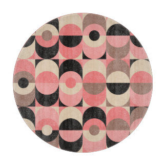Planche À Découper Géométrique vintage : Motif sans couture classique