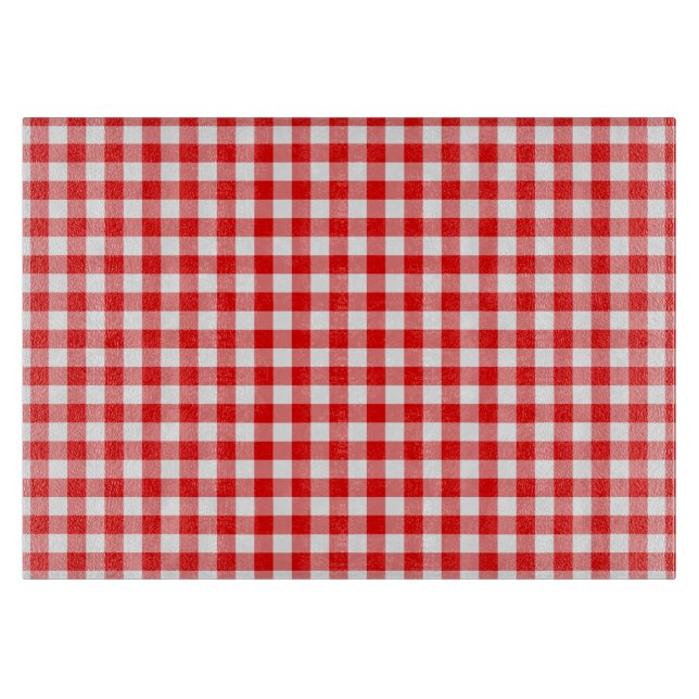 Planche À Découper Gingham rouge (Devant)