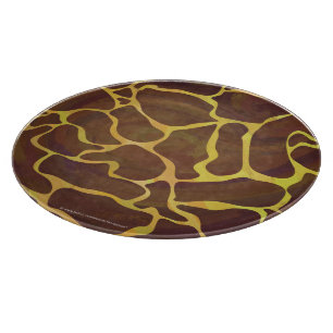 Planche À Découper Giraffe Brown et jaune