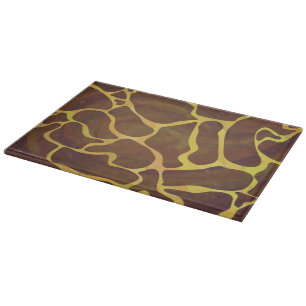 Planche À Découper Giraffe Brown et jaune