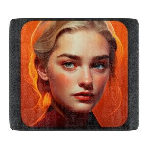 Planche À Découper Girl with blue eyes