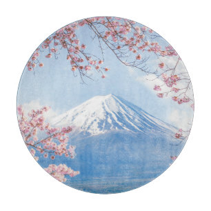 Planche À Découper Glace et neige   Cherry Blossoms Mt. Fuji Japon