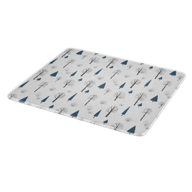 Planche À Découper Glass Cutting Board - Winter Pattern (Coin)