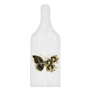 Planche À Découper Gold flower Butterfly with Black Orchid