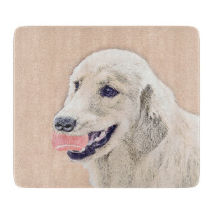 Planche À Découper Golden Retriever avec Tennis Ball Peinture Chien A