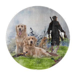 Planche À Découper Golden Retrievers - Excellents chiens de chasse