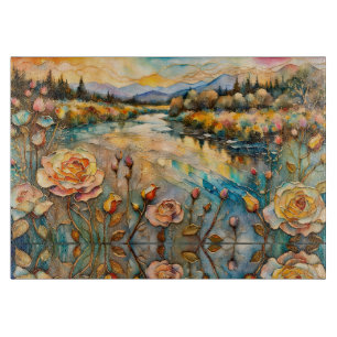 Planche À Découper Golden Rose River Valley Sunrise