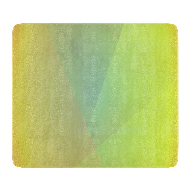 Planche À Découper Gradation géométrique jaune moderne (Devant)