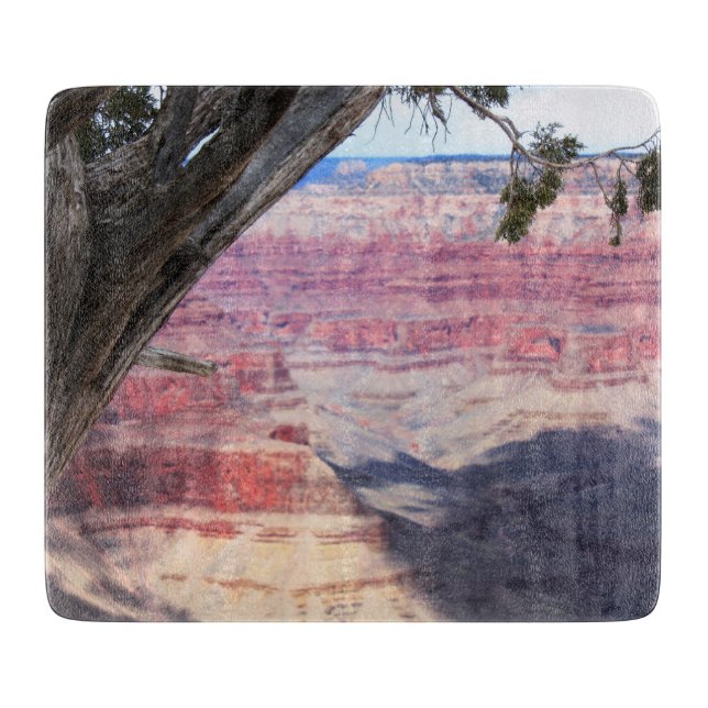 Planche À Découper Grand Canyon Au-Delà De L'Arbre (Devant)