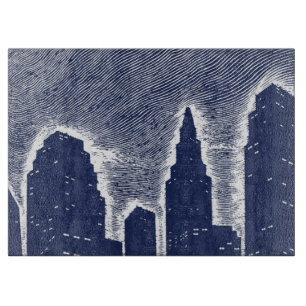 Planche À Découper Grand City Night Lights cityscape skyline