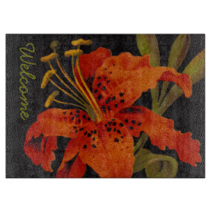 Planche à découper grand format Tiger Lily