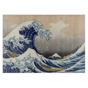 Planche À Découper Grande vague Kanagawa peinture japonaise