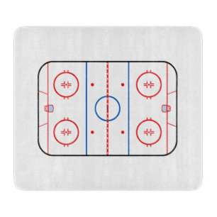 Planche À Découper Graphique de match de hockey de diagramme de