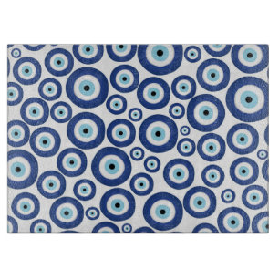 Planche À Découper Grec Mati Mataki - motif d'oeil mauvais de