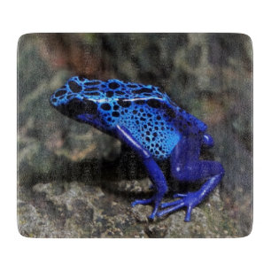 Planche À Découper Grenouille à tarte à poison bleu, grenouille bleue