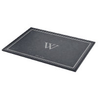 Gris à Ancre de monogramme minimal| Argent