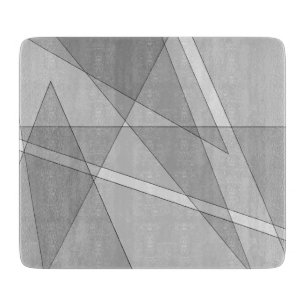 Planche À Découper Gris géométrique