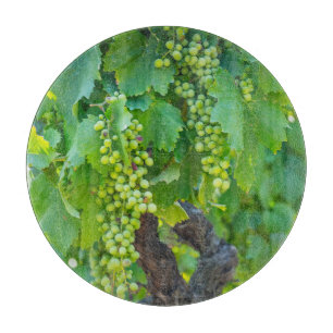 Planche À Découper Gros plan de raisins en maturation
