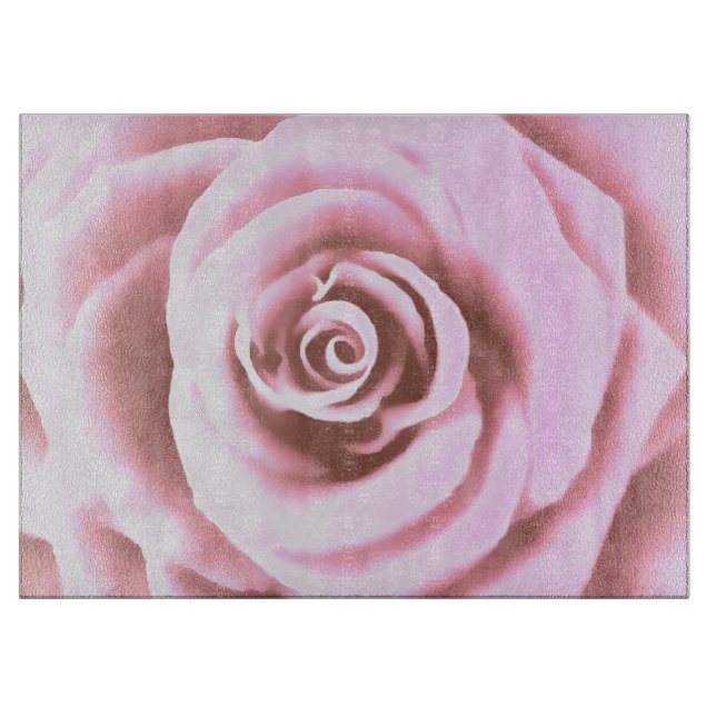 Planche À Découper Grosse rose pâle (Devant)
