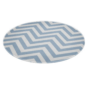 Planche À Découper Grunge bleu-clair Chevron texturisé