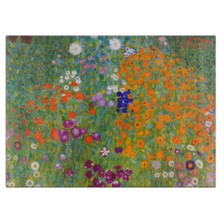Planche À Découper Gustav Klimt :Jardin fleuri