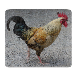 Planche À Découper Hachoir en verre de coq